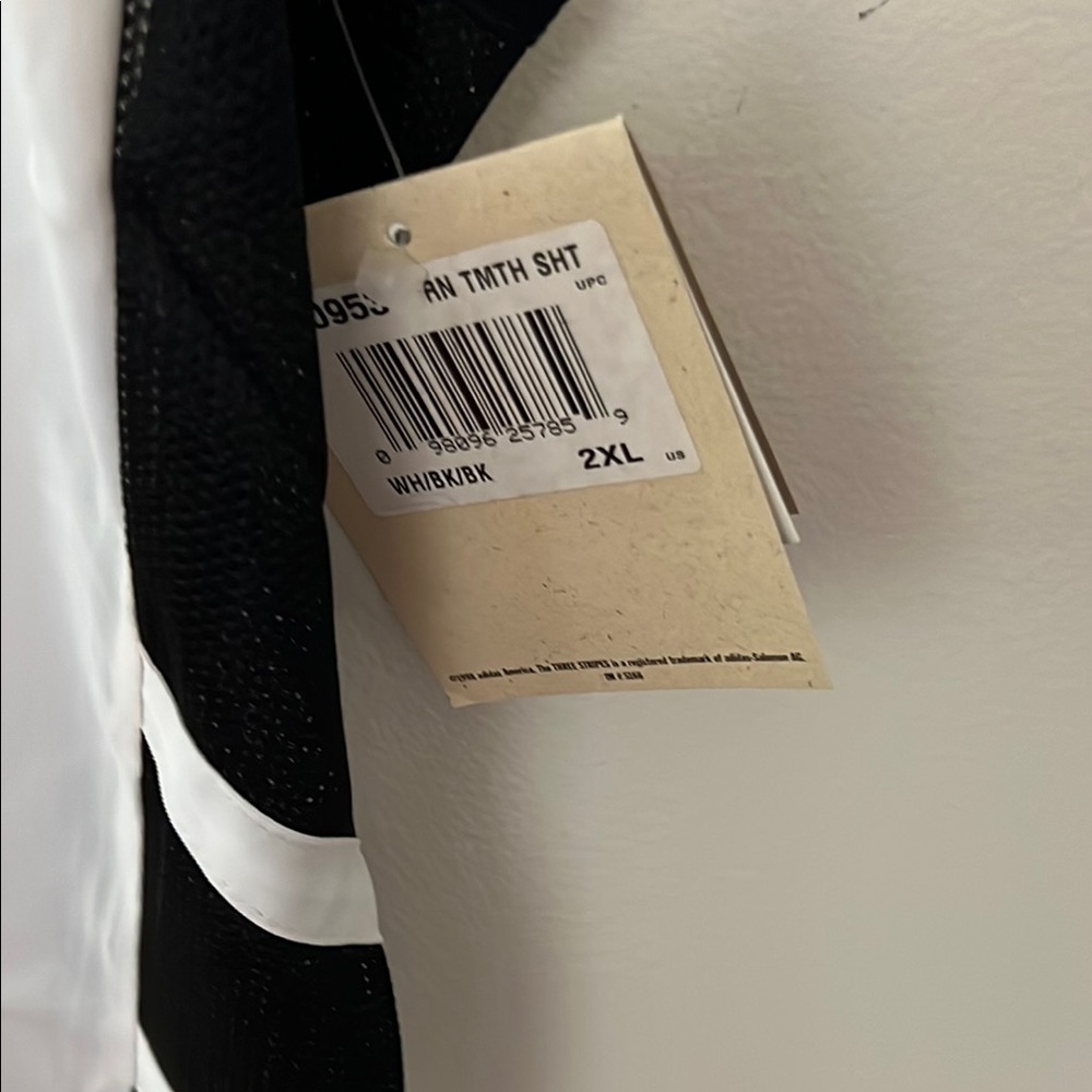 NWT adidas Men's Retro Nylon Running Tank Top | Track & Field Team Style White - Picture 2 of 3